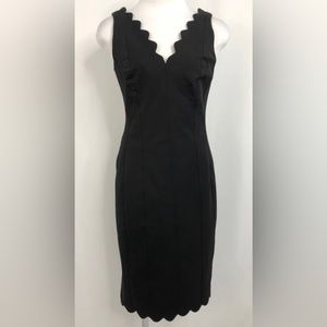 Banana Republic Scalloped V-Neck Dress